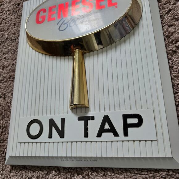 Vintage Genesee Beer On Tap Sign Man Cave Dad Gift 90s Retro - Picture 4 of 10
